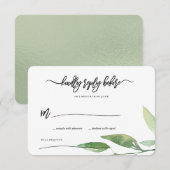 ボヘミアンの葉の出欠確認 出欠カード (正面/裏面)