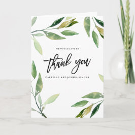 ボヘミアンの葉 感謝の写真カード サンキューカード