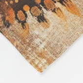 ボヘミアンひまわり曼荼羅 フリースブランケット (角)