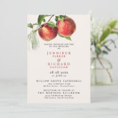 ボヘミアンアイボリーレッドピーチサマーオーチャードフルーツ 招待状 (スタンド正面)