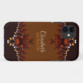 ボヘミアンアース族芸術と名前をカスタムするiPhone 5 Case-Mate iPhoneケース (裏面(横))