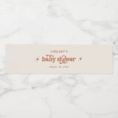 ボヘミアンアース音赤ちゃんシャワーカスタマイズ ペットボトルラベル (シングルラベル)