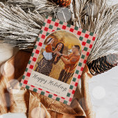 ボヘミアンアーチスクリプトクリスマスホリデーフォトカード シーズンカード