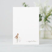 ボヘミアンウィスピーフローラブライダルシャワー 空白の サンキューカード (スタンド正面)