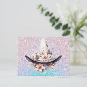 ボヘミアンウィッチハットフラワーズグリッターハロウィーン シーズンポストカード (スタンド正面)