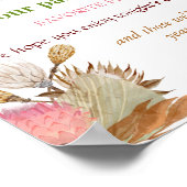 ボヘミアンウェディングレセプションサンキュー ポスター (角)