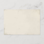 ボヘミアンウェディングレセプションピーコックフェザー エンクロージャーカード (裏面)