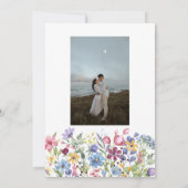 ボヘミアンウォーターカラーガーデンフラワーズ詳細カード 招待状 (裏面)