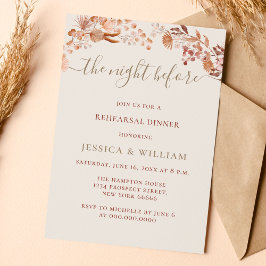 ボヘミアンウォーターカラーリハーサルディナー 招待状