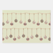 ボヘミアンウォーター色のクリスマス ラッピングペーパーシート (正面2)