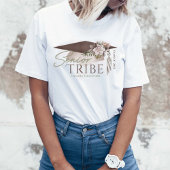 ボヘミアンウォーター色フローラグラードハットシニアトライブ トライブレンドTシャツ