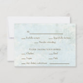 ボヘミアンウォーター色フローラ牛スカル結婚ズ 出欠カード (裏面)