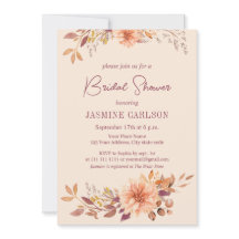 ボヘミアンウォーター色秋花ブライダルシャワー