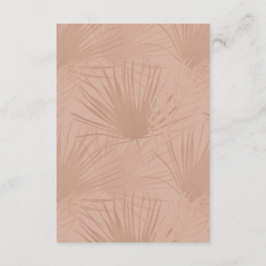 ボヘミアンウォーター花模様結婚ズゲスト詳細 エンクロージャーカード (裏面)