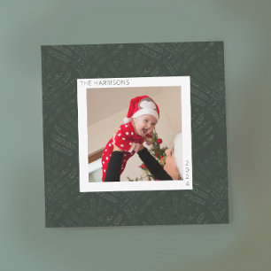 ボヘミアンエバーグリーンファーンミニマモダンリスト シーズンカード