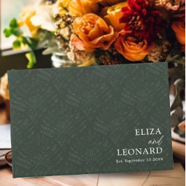 ボヘミアンエバーグリーンモダンファーンミニマ結婚リスト ゲストブック