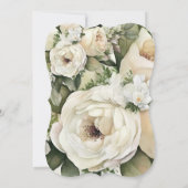 ボヘミアンエレガンスカーブダスティブルー結婚ズ 招待状 (裏面)