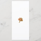 ボヘミアンエレガンスシンプルコーヒープラント結婚ズ メニュー (裏面)