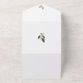 ボヘミアンエレガンスシンプルコーヒーラバー結婚ズ オールインワン招待状 (外側)