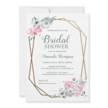 ボヘミアンエレガンス：金ゴールド幾何学水彩フロロ