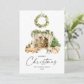 ボヘミアンエレガントクリスマスツリーの構成 シーズンカード (スタンド正面)
