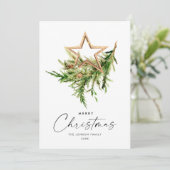 ボヘミアンエレガントクリスマスツリーの構成 シーズンカード (スタンド正面)