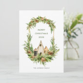 ボヘミアンエレガントクリスマスツリーの構成 シーズンカード (スタンド正面)