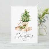 ボヘミアンエレガントクリスマスツリーの構成 シーズンカード (スタンド正面)