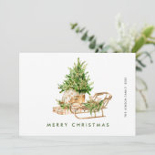 ボヘミアンエレガントクリスマスツリーの構成 シーズンカード (スタンド正面)