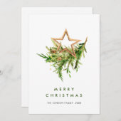 ボヘミアンエレガントクリスマスツリーの構成 シーズンカード (正面/裏面)