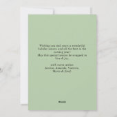 ボヘミアンエレガントクリスマスツリーの構成 シーズンカード (裏面)