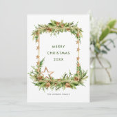 ボヘミアンエレガントクリスマスツリーの構成 シーズンカード (スタンド正面)