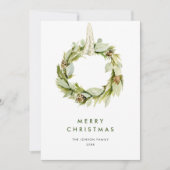 ボヘミアンエレガントクリスマスツリーの構成 シーズンカード (正面)