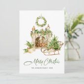 ボヘミアンエレガントクリスマスツリーの構成 シーズンカード (スタンド正面)