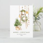 ボヘミアンエレガントクリスマスツリーの構成 シーズンカード (スタンド正面)