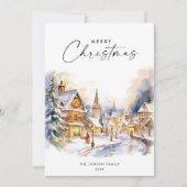 ボヘミアンエレガントクリスマスツリーの構成 シーズンカード (正面)