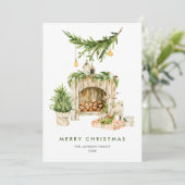 ボヘミアンエレガントクリスマスツリーの構成 シーズンカード (スタンド正面)