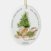 ボヘミアンエレガントクリスマスツリーの構成 セラミックオーナメント (右)