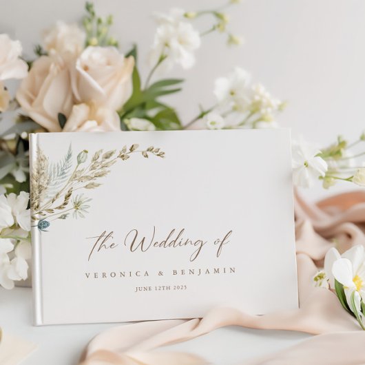 ボヘミアンエレガントドライメドウグラスゲストブック ゲストブック