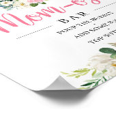 ボヘミアンエレファント赤面フローラママ – オーサバーサイン ポスター (角)