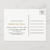 ボヘミアンエレファント&シェブロンベビーシャワー招待状 インビテーションポストカード (裏面)