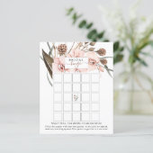 ボヘミアンオーキッドブライダルシャワービンゴゲームカード (スタンド正面)