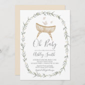 ボヘミアンオーベビーシャワー招待状 招待状 (正面/裏面)