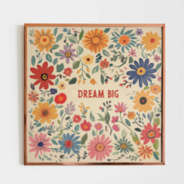 ボヘミアンカスタムフローラプリント ポスター