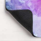 ボヘミアンカラフルパープルピンククリスタルストーン マウスパッド (コーナー)