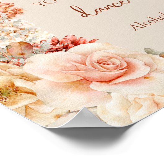 ボヘミアンカラフル秋私を信頼して踊ることができる ポスター (角)