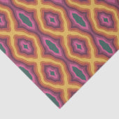 ボヘミアンカラーパレットウェーブラティスパターンアート 薄葉紙 (詳細)