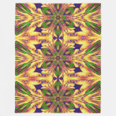 ボヘミアンガーデンフラワーインサマー2フローラ フリースブランケット (正面)