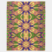 ボヘミアンガーデンフラワーインサマー3フローラ フリースブランケット (正面)