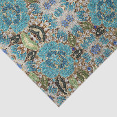 ボヘミアンガーリーシック銀ターコイズブルーフラワー 薄葉紙 (詳細)